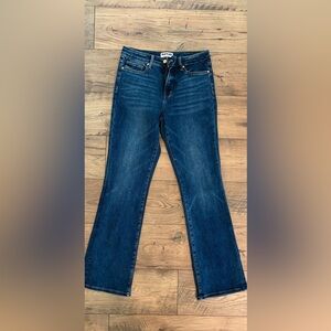 Bayeas Mid-Rise Dark Blue Flare Jeans